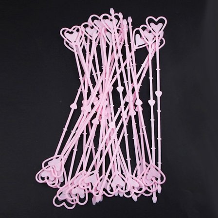 Blomster bordkortholder PINK