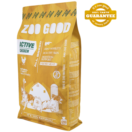 ZOO GOOD - Kylling Active Adult All Breed 12 kg - Hund - Hundefôr & hundemat - Tørrfôr for hund - ZOO.no