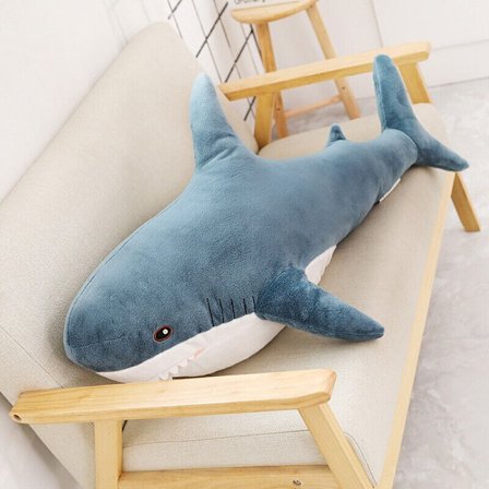 100 cm IKEA BLAHAJ Shark Mjuk Stor plyschleksak Gosedjursleksak Julklapp för barn+