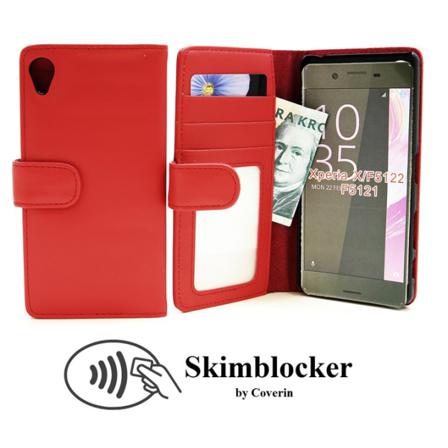 Skimblocker Plånboksfodral Sony Xperia X (f5121) Röd