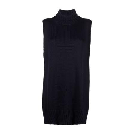 Jil Sander, Sleeveless Knitwear Blauw, Dames, Maat:S