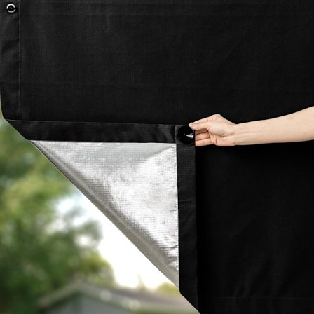 Mørkleggingsrullegardin - 60x115 cm - Varmeisolerende rullegardin - Med sugekopp - Ingen boring nødvendig - Varmeisolerende mørkleggingsrullegardin