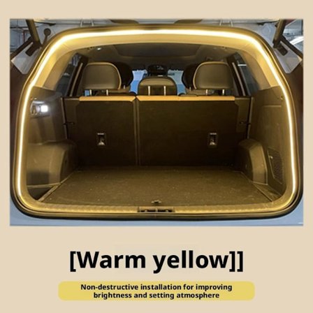 Bil Hög Ljusstyrka Bagagebelysning Ambient Ljus Interiör Led Automatisk Ljus Baklucka Strip M5k6
