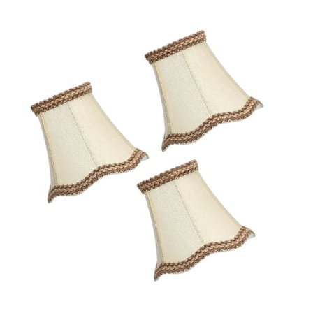 3 kpl E14 Klipsikiinnitteinen Lampunvarjostin Sisäkäyttöön Moderni Kangaskynttiläkruunun Varjostin Kotiin Saliin Hotelliin Kulta