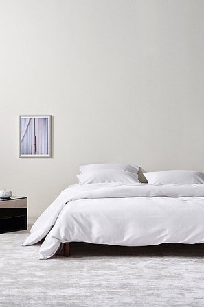 Jotex - Satin Påslakanset i Satin Dubbelsäng Ekologisk Vit ZACK - Köp Dubbelsäng hos Jotex