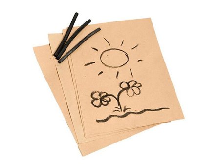 Kolteckningspapper 25x32 cm 500 ark - Lyreco - Skola och förskola - Hobbypapper - Specialpapper