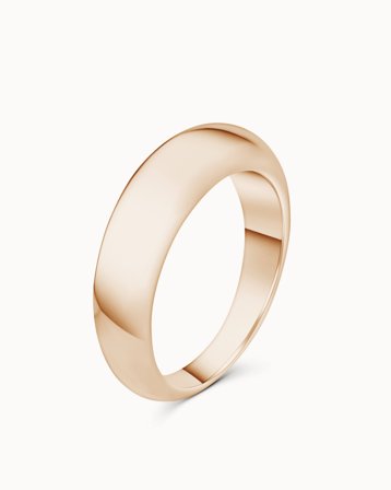 Bague Lisse Verbier Or Rose 18K - DoWithesign - Bijoux de VANBRUUN