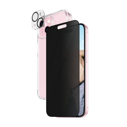 PanzerGlass Privacy 3-in-1 Pack iPhone 15