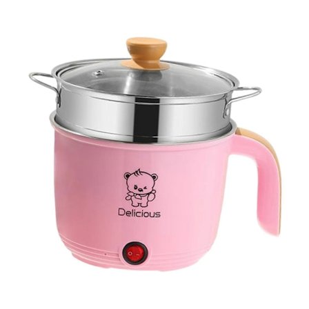 Elektrisk Gryte Husholdning 1.8L Nonstick Elektrisk Stekepanne for Suppe Steke Pasta (FMY)