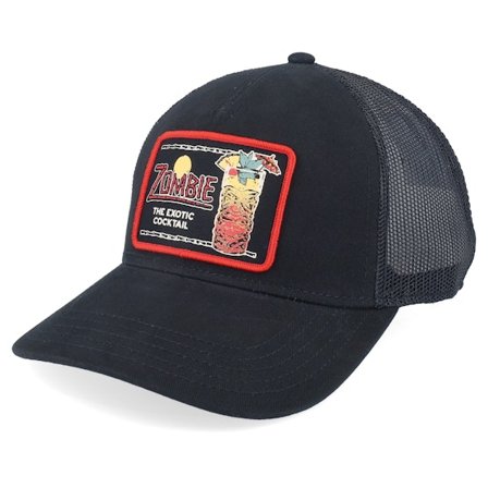 American Needle - Zombie Archive Tiki Valin Black Trucker Trucker Black Cap - @ Hatstore
