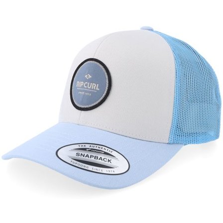 Rip Curl - Vit trucker Keps - Routine Curve Bone/Blue Trucker @ Hatstore