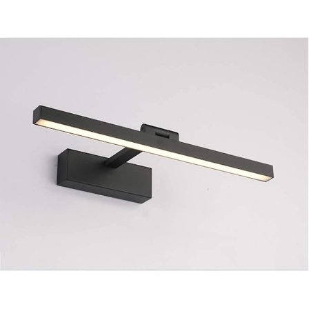 Sunrain Led Bathroom Light,, Mirror Cabinet Lamp, Adjustable Angle Wall Lamp, (black / Warm White)