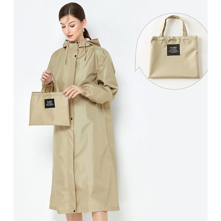 Trendy vindjakke regnjakke, letvægtig og åndbar, ensfarvet Khaki Khaki XL