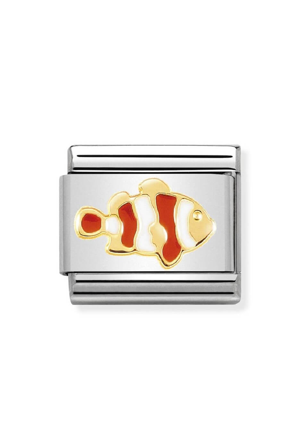 Symbols 18k Gold & enamel Clownfish