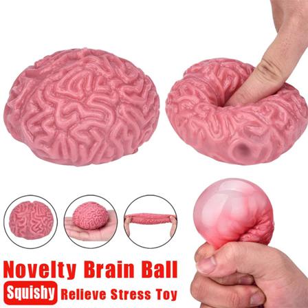 Antistressleksaker Nyhet Hjärnleksak Squeezable Lindra stress Ba