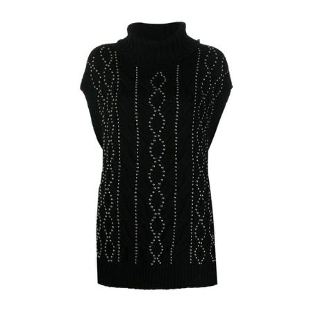 Ermanno Scervino, Turtlenecks Zwart, Dames, Maat:S