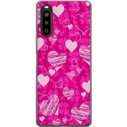 Yhteensopiva Puhelinkuori Sony Sony Xperia 10 II PopSydänKuviointi