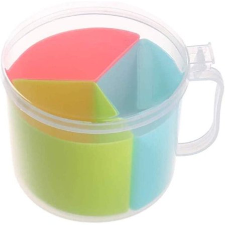 Krydderbeholder for husholdningen, Krydderboks Tre-i-ett Saltboks, MSG Tre Rutenett Brukt Som Materialdeksel