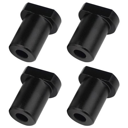 4 stk. benkeklemme i aluminiumlegering for posisjonering av trebenk, høvelgrep, T-spor, passer til 20 mm hundhull (svart)