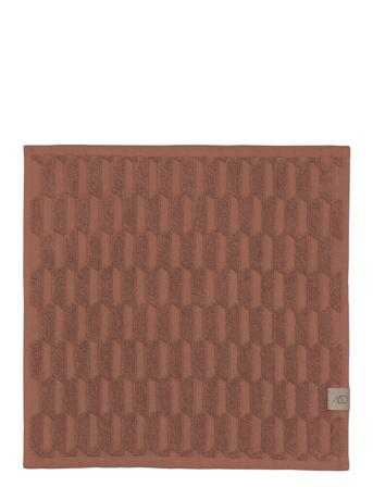 Geo Fingertip Towel, 3Pack Home Textiles Bathroom Textiles Towels & Bath Towels Face Towels Brun Mette Ditmer