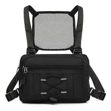 Kikkertbrysttaske, slidstærk praktisk bæretaske til vandreture og camping