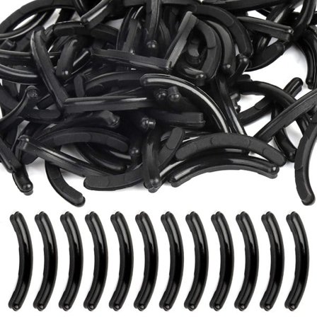 100 st Ögonfransböjare Refill Pads, Svart Ögonfransböjare