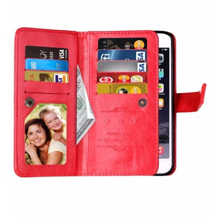 Elegant Praktiskt 9-korts Plånboksfodral för iPhone 7 PLUS