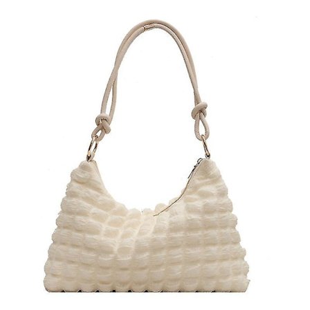 Lightweight Large Tote Bag Armpit Bag Winter New High-quality Soft Women's Designer Handbag Gentle Shoulder Bag Whiite