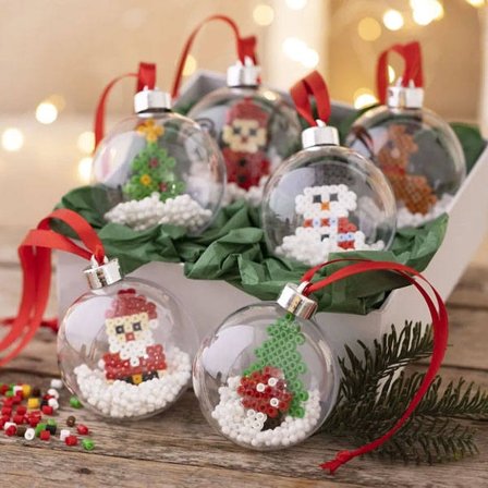 Julehåndverk - DIY Kit Julekuler - Perle Fine Julefigurer