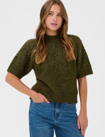 Kaffe Kacuba Pullover - Khaki green - S