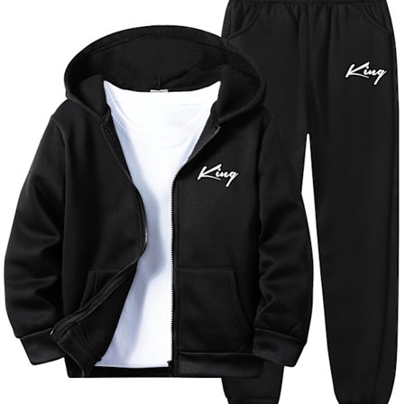 2 stk. Baby Drenge Tegneserie Bjørn Onesie Sæt, Langærmet Og Langbenet Rompersæt, med en Butterfly ved Halsudskæringen, Sødt Bjørnepatchmønster, 