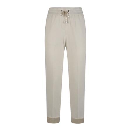 Peserico, Trousers Wit, Dames, Maat:L