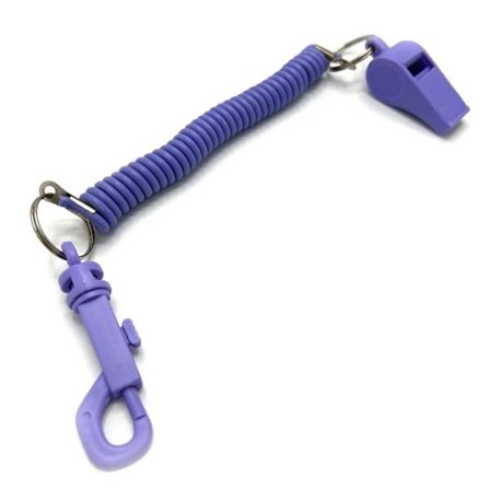 nøglering med lanyard fløjte lilla