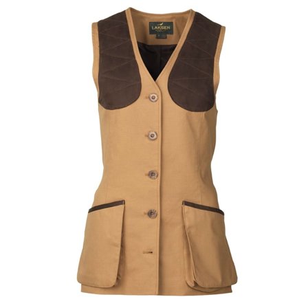 Laksen Cottonwoods Lady Beauly Vest Women Jaktvästar Brown XXL
