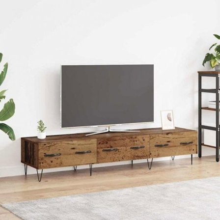 Console Vidaxl TV-bord i gammalt trä 150 x 36 x 30 cm ingenjörsträ