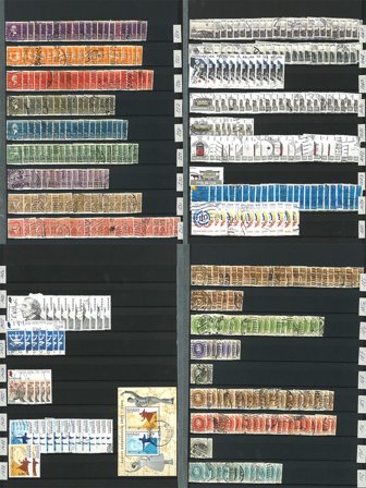 Danmark - Samling i 6 indstiksbøger - Stemplet