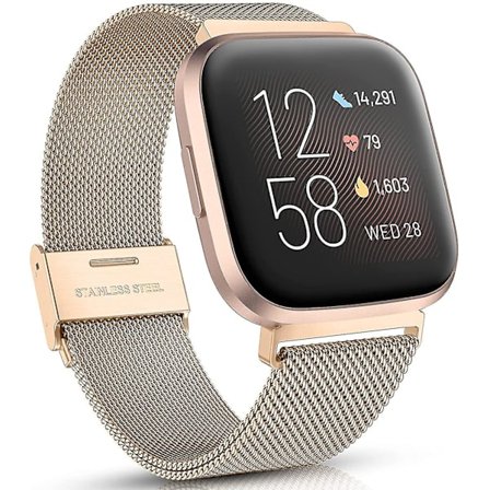 Fitbit Versa 2 Damband Justerbar Rostfritt stål