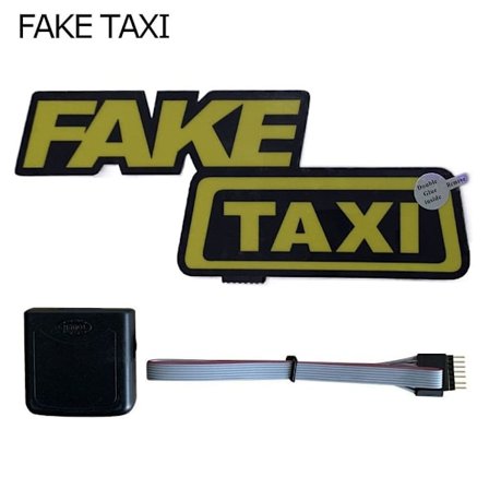 LED-bilklistremerke Frontrute-klistremerke FAKE TAXI FAKE TAXI