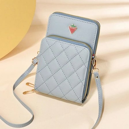 Axelremsväska Mini telefonväska BLÅ blå