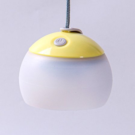 Campinglampe Utelys GUL