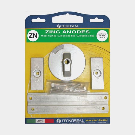 Kit anodo di zinco Tecnoseal, per fuoribordo, adatto per Mercury Verado 4 cilindri