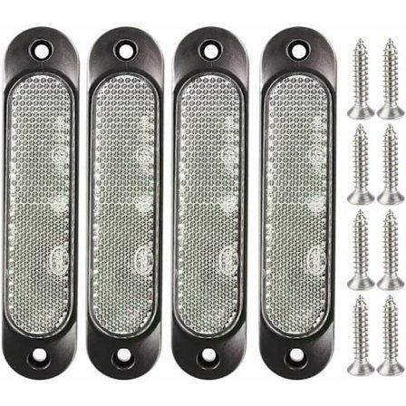 4 st 12V-24V 27 LED-släpvagnsmarkering fram, bak, LED-släpvagnsmarkering parkeringsskyltar för lastbil buss båt husbil lastbil SUV UTV vit
