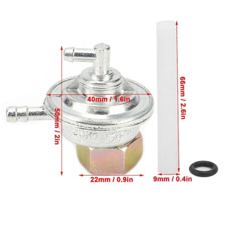 Polttoainehana 2-suuntainen itseimevä kytkin, korvaa GY6 49cc 50cc 125cc 150cc mallit