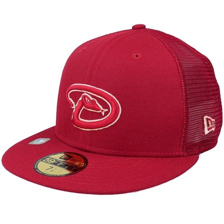 New Era - MLB Rouge fitted Casquette - Arizona Diamondbacks MLB22 Batting Practise 59FIFTY Red Mesh Fitted @ Hatstore