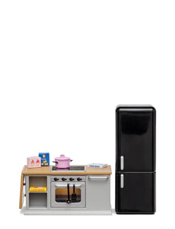 Lundby | Lundby Spis+Kylskåpsset Grå | 5X10.5X5CM