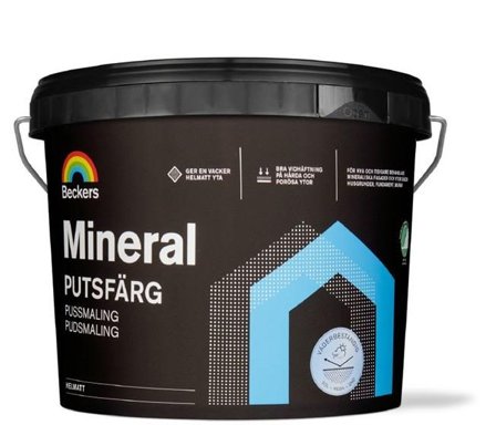 Beckers Putsfärg, Mineral helmatt, 10L, Valfri kulör, Färg & tapeter