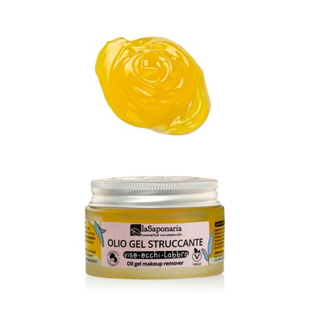 LA SAPONARIA Doppia Detersione Olio gel struccante 50ml - Olio detergente viso
