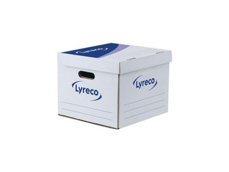 Lyreco Arkivbox med lock 280x350x350mm - Lyreco - Kontorsmaterial - Arkivering och kontorsförvaring - Arkivkartonger och boxar