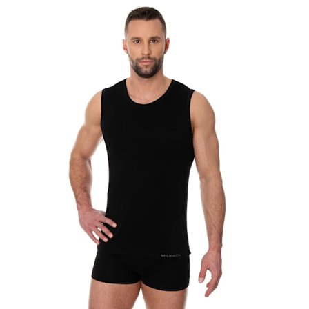 Linnen för män BRUBECK COMFORT COTTON Termoaktiv Ärmlös T-shirt