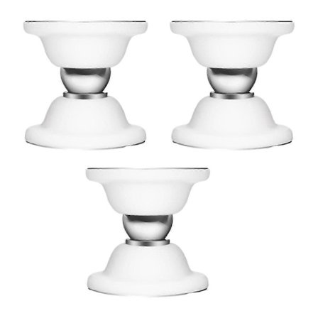 3x RV Dörrlås Skydd Rostfritt Stål Bagagelucka Hållare Dörrstopp för Kök Båtar Husbil Sovrum Badrum Vit